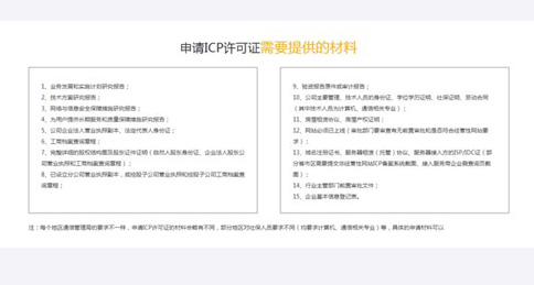 icp资质申请材料