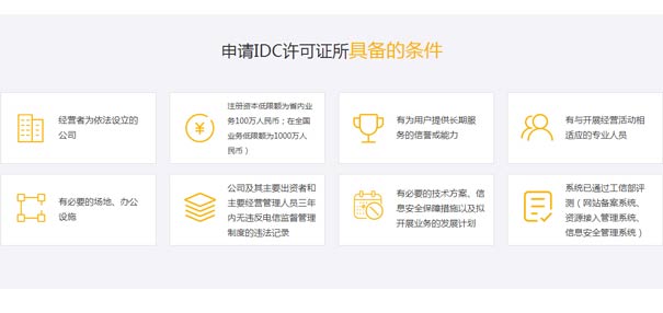 申请idc许可资质